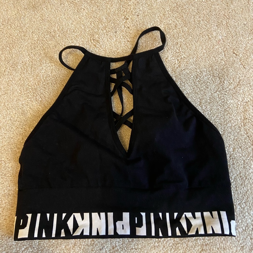 Black PINK sport bra